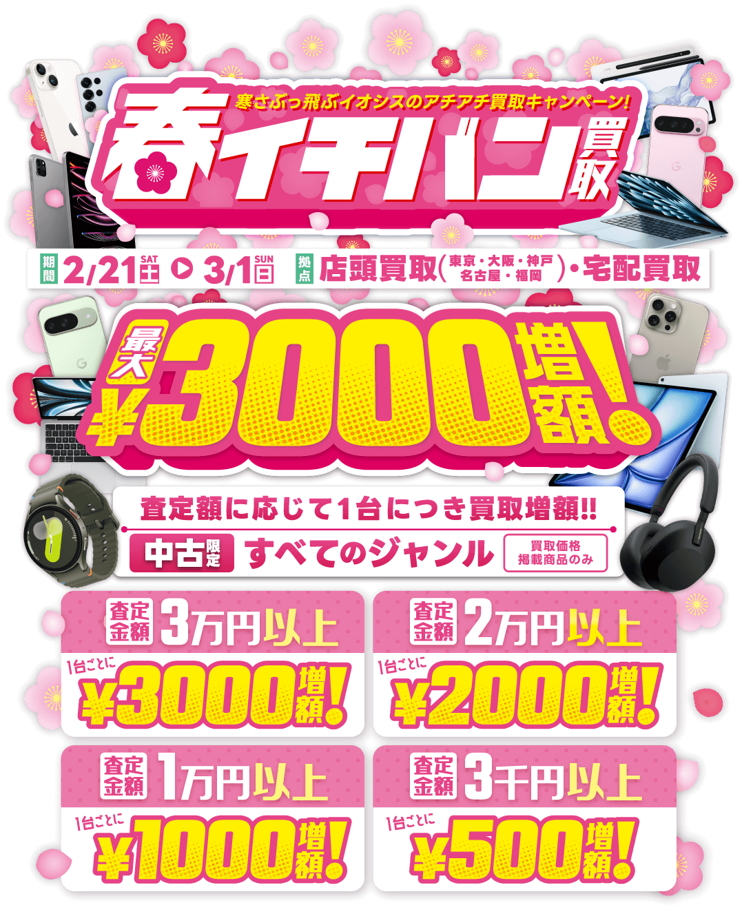 春イチバン買取キャンペーン